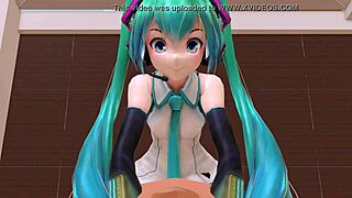 Hatsune Miku's Cowgirl Ride: Hentai Anime Contrast
