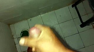 Male Stroking His Cock In Intense Masturbation Session