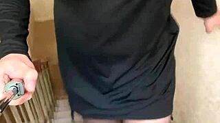 What are you doing in the office corridor in that pencil skirt and black stockings?