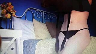 Tell me, do you like this horny woman in pantyhose with big tits teasing you?