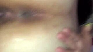 look at this latina slut gf's gaping pussy after hardcore fucking!