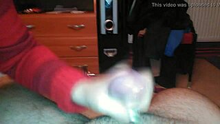 Video From 2014 Showing Amateurs With HANDJOB And CUM