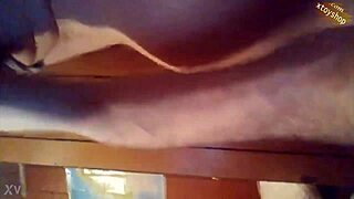 Hot shemale teases with bottle anal, or is it just masturbation?