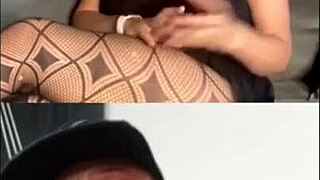 a man gets cum on his feet in this fetish video