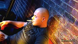 Smoking blonde slut looks absolutely stunning