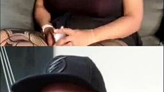 a man gets cum on his feet in this fetish video