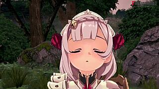 noelle gives a pov blowjob in genshin impact