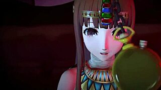 Rather intense, even mesmerizing 3D anime place with the futanari girl Futaba