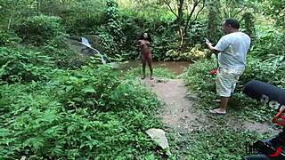 Young Black Teen Makes Photos And Videos In The Stream With Bruna Black, Binho Ted, Sandro Lima, Fabio Silva, And Baiana Arretada