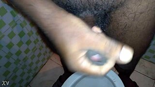 I masturbate with a monster cock leading to cumshot