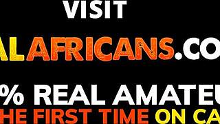 hot black couple banging hard in dorm room.