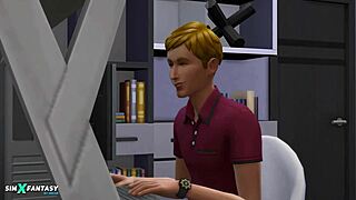 Vanesha Cahyaputri Bent Over In Sims 4.