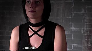 spanked and teased before pleasure of steamy brunette milf