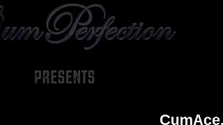 A woman receives a facial and consumes the semen in a scene.