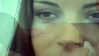 Young Woman Enjoys Time with Older Men