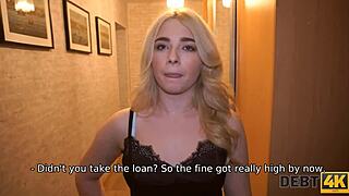 Debt4k Collector Fucks Cute Blond Debtor.