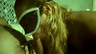 The little wife passionately sucking dick in an oral blowjob session.