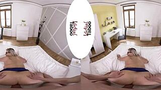 german lesson turns into hot pov fucking with big tits and shaved pussy in heels