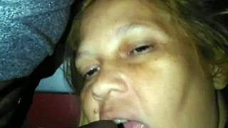 Latina BBW Sucks Big Black Cock with Blonde Masturbation