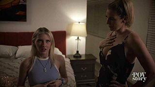 Kayla Paige, Melody Marks play dangerous game pt 2 with riding, cumshot