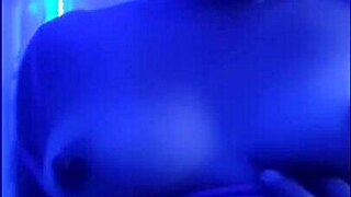 neon party with curvy latina milf riding cowgirl style 😍