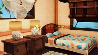 does the horny stepbrother give his stepsister multiple orgasms on vacation?