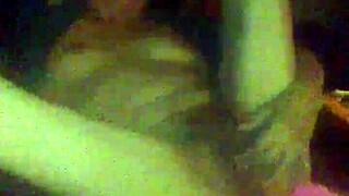 Rubbing pussy before both holes fucked!