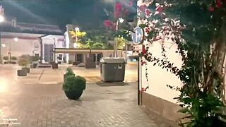 Horny blonde girl fucked in the street!