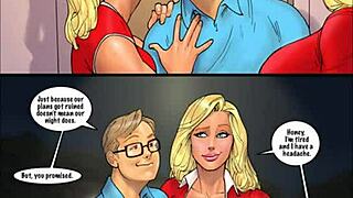 Two hot blondes appear in comic with big black cocks.