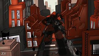 The story of the huge halloween goddess in femdom role