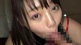 Charming ponytail teen moans sweetly during intense action