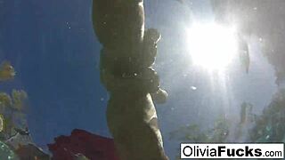Olivia Masturbates Intensely In The Pool