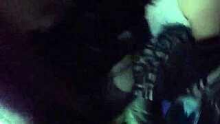 Teen sucks cock then gets fucked doggystyle for creampie in POV.