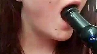 I Watch Sexy Girl Touch Her Big Tits During Massage