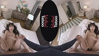 japanese brunette gives warm welcome with blowjob and handjob in pov