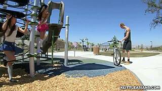 Elle voneva gets dicked from behind while eating vina sky