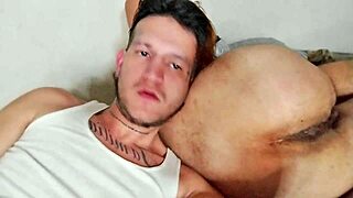 Colombian Stud Barebacks Boyfriend's Ass with Passion