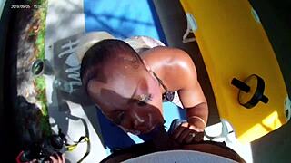 Naughty Neighbor Fucks Me Hard Outside on Camera