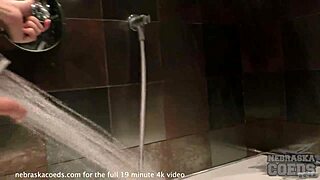 late night workout video with dp double pussy penetration and gaping