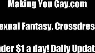 you're such a pretty little sissy sucking that cock so well