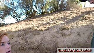 Chubby Blonde Teen 18+ Gets Anal From Border Patrol Agent 😈