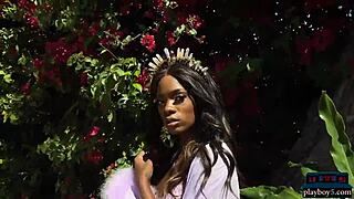 Hey, check Ana Foxxx, ebony milf, skinny dipping outdoors