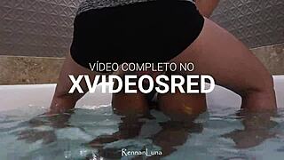 Yo, Check This Hot 18-Year-Old Morena Banging Hard in Hydromassage After School!