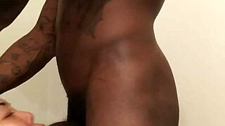 a chubby asian girl gives incredible head to a big black cock. her skills impress everyone.