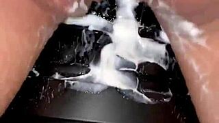 Check out this wild anal dildo play!