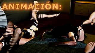 Monster cock milf rides cowgirl and bends over for anal