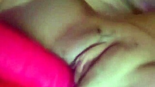 sexy girl toys her wet pussy solo on cam