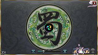 gif of kan'u in swimsuit ii. from makoi himitsu tenshou teifu anime