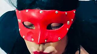 Curvy Brunette Pornstar Gives Detailed Blowjob to Big Tits in 1on1 Gay Scene with Buttplug