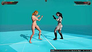 Ginny Vs Draka In A Naked Fighter Battle!